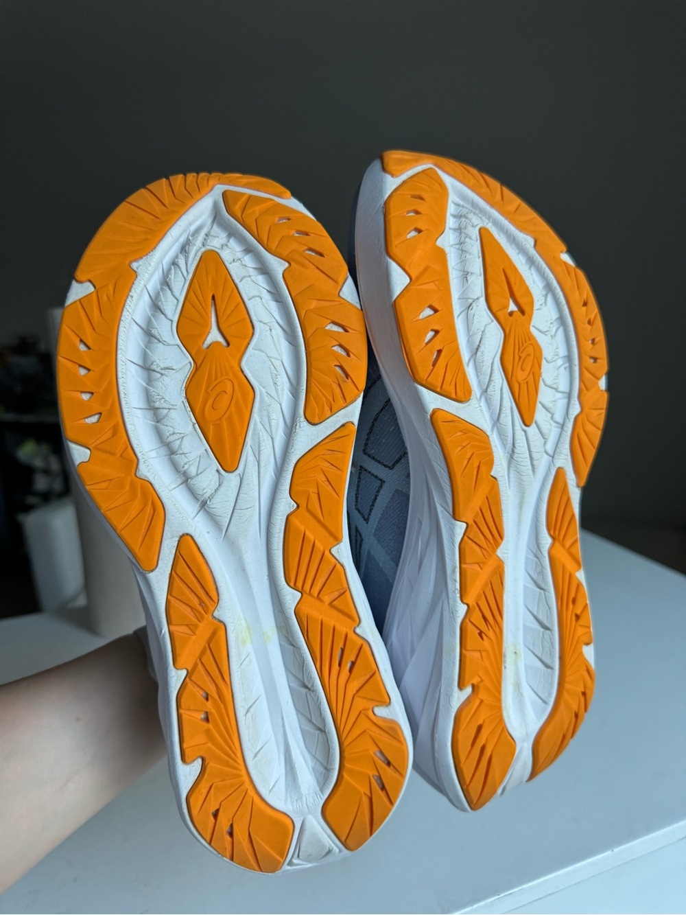 ASICS Novablast 3 Running Shoes Light Blue Orange – Men’s Size 10 - Picture 12 of 15
